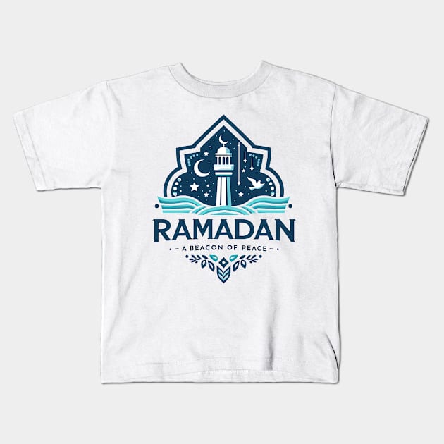 Ramadan a beacon of peace Kids T-Shirt by AOAOCreation